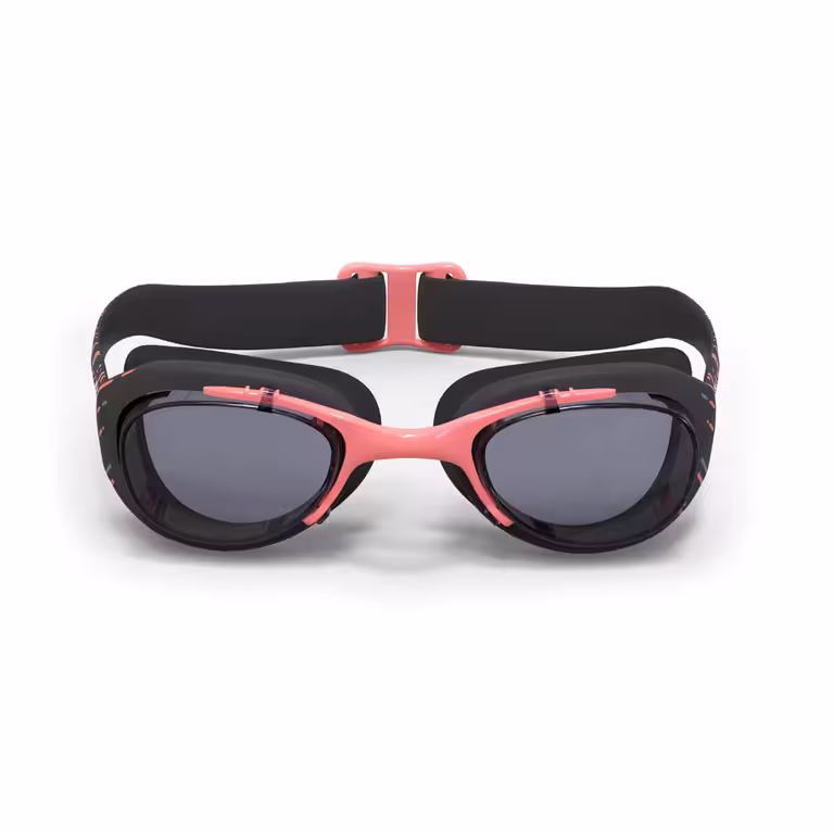 Lunettes de natation Taille L - Xbase noir orange verres teintées gris